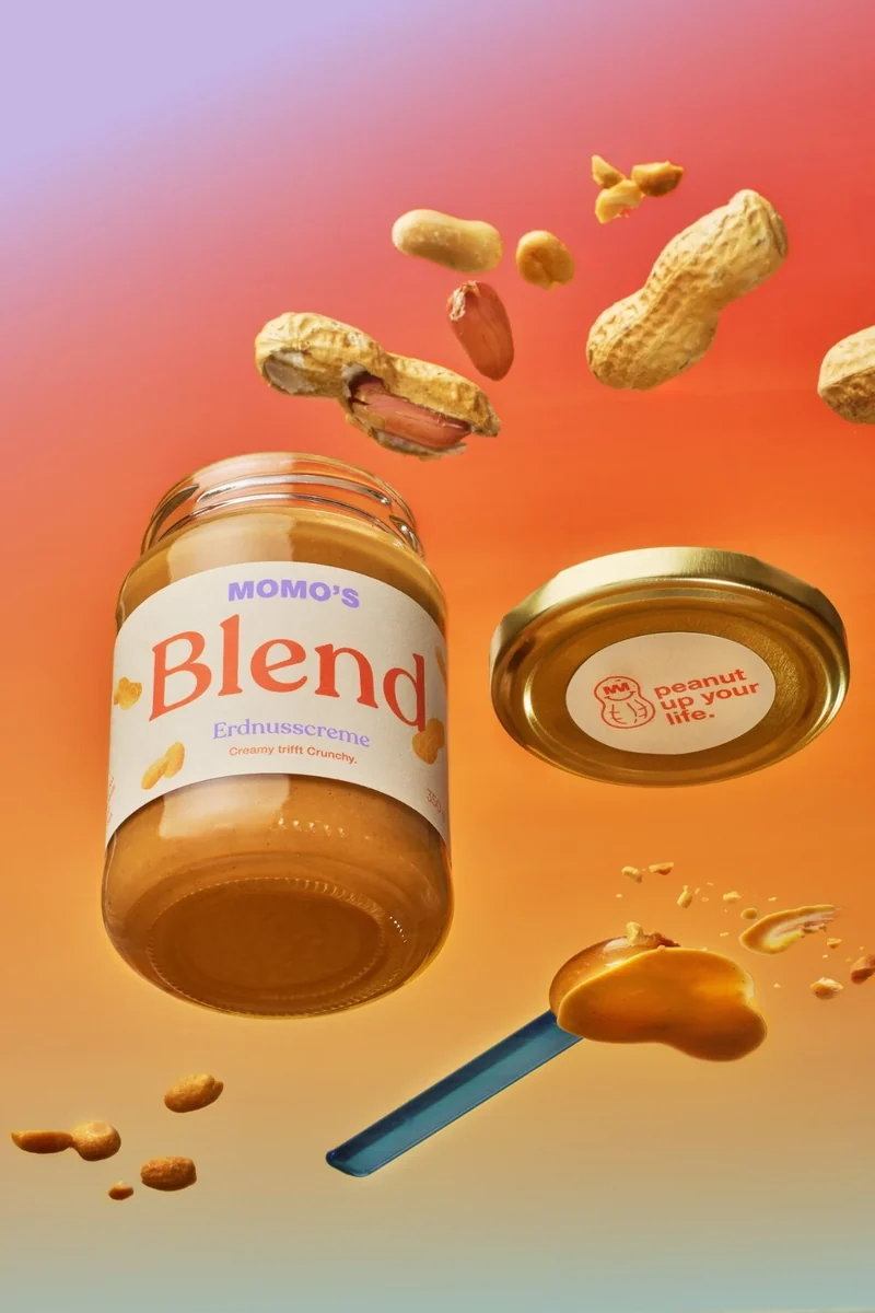 MOMO’S Blend, schwebende Erdnusscreme